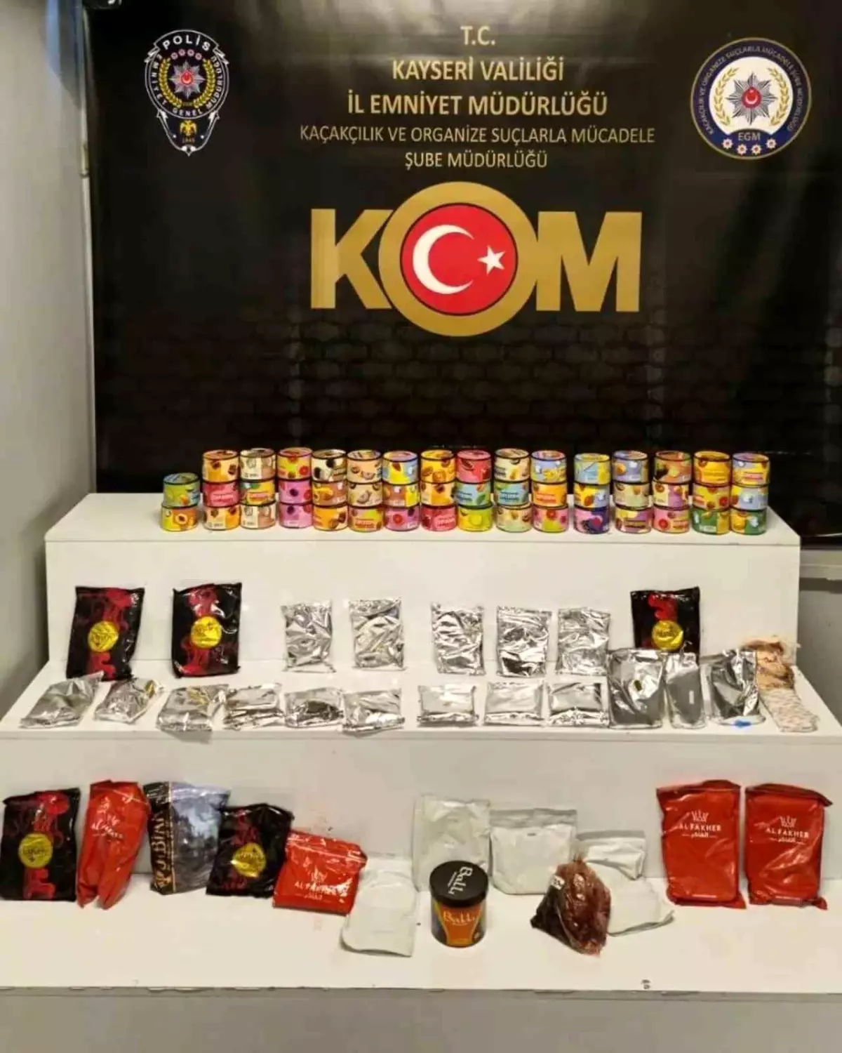 Kayseri’de 31 Kilo Kaçak Nargile Tütünü Ele Geçirildi