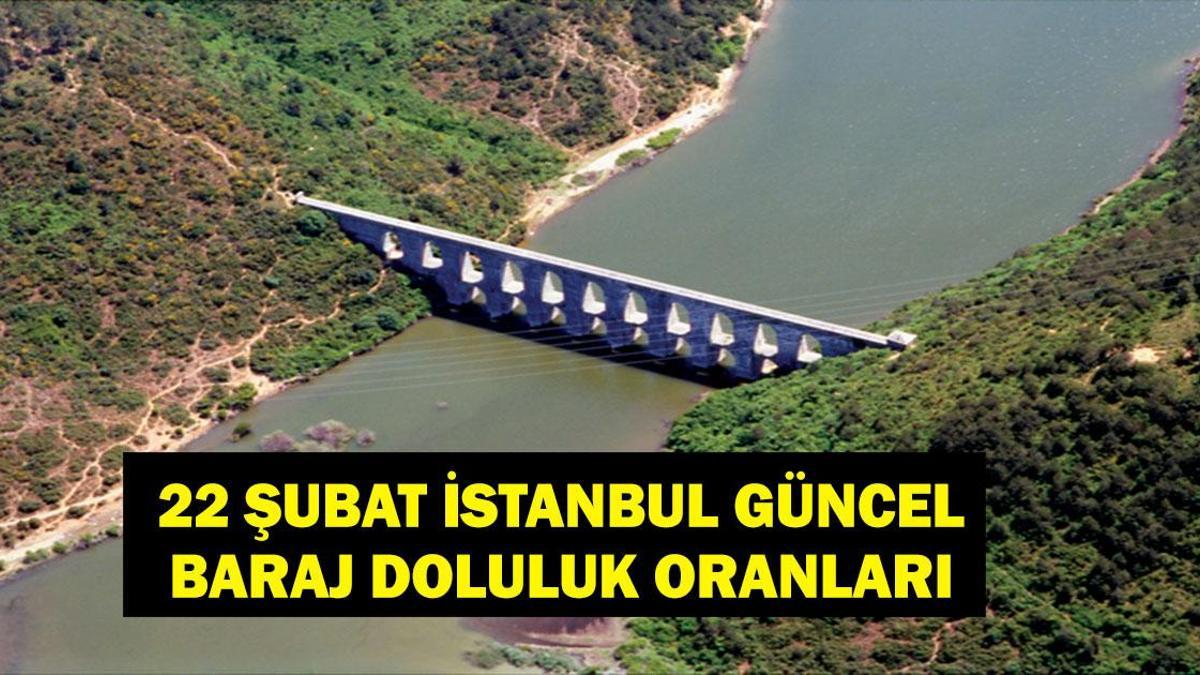 İSTANBUL BARAJ DOLULUK ORANI: 22 Şubat İstanbul  baraj doluluk oranı ne? İstanbul baraj doluluk oranı kaç, arttı mı?