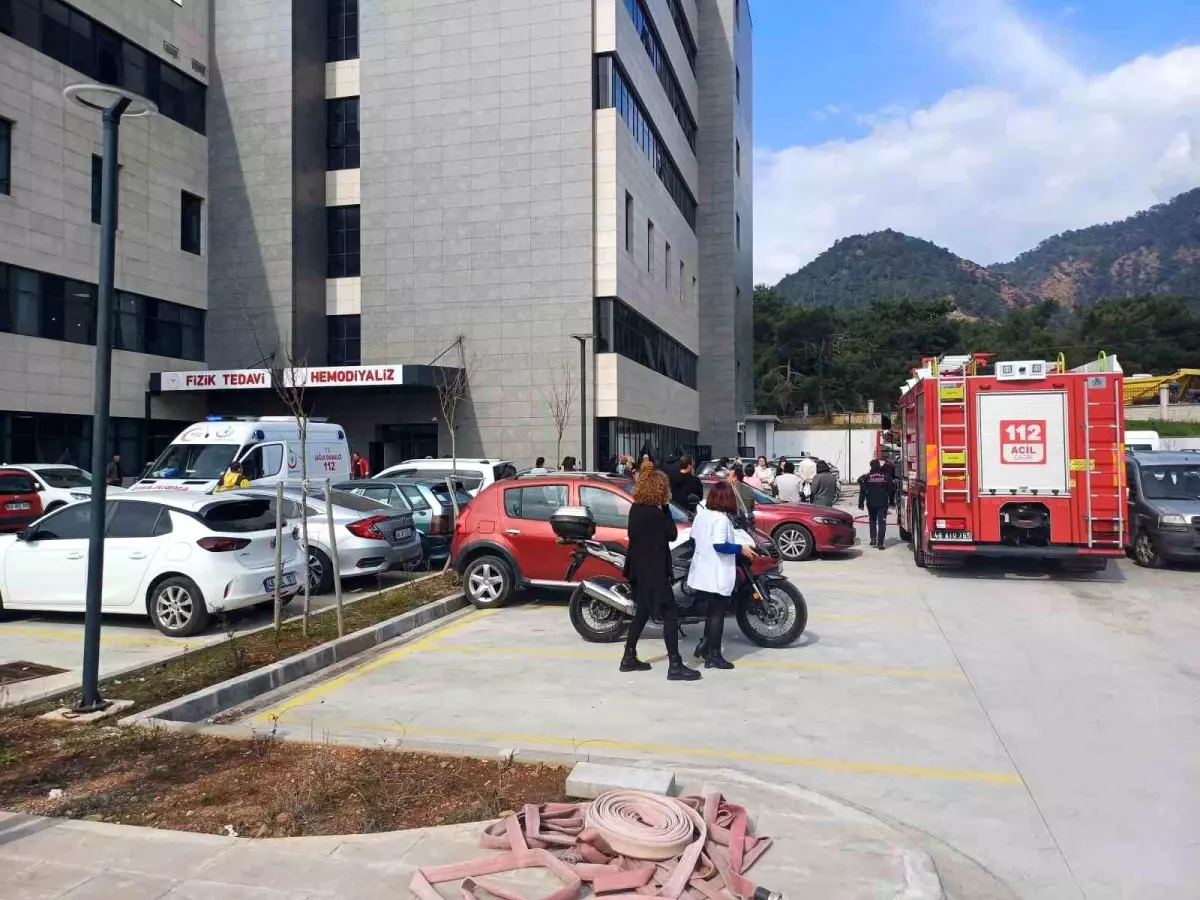 Marmaris Devlet Hastanesi’nde Yangın